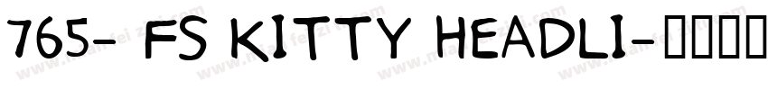 765- fs kitty headli字体转换
